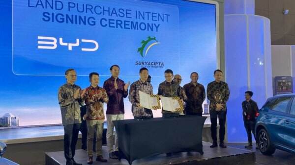 Byd Resmi Bangun Pabrik Mobil Listrik Di Subang Investasi Rp Triliun