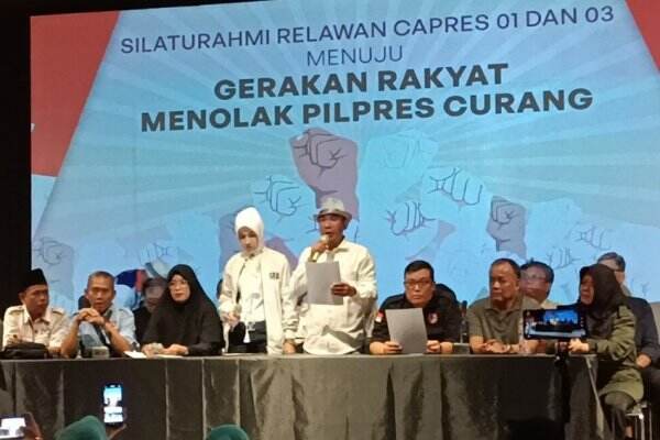 Desak Hak Angket Kecurangan Pemilu Relawan Amin Dan Ganjar Mahfud