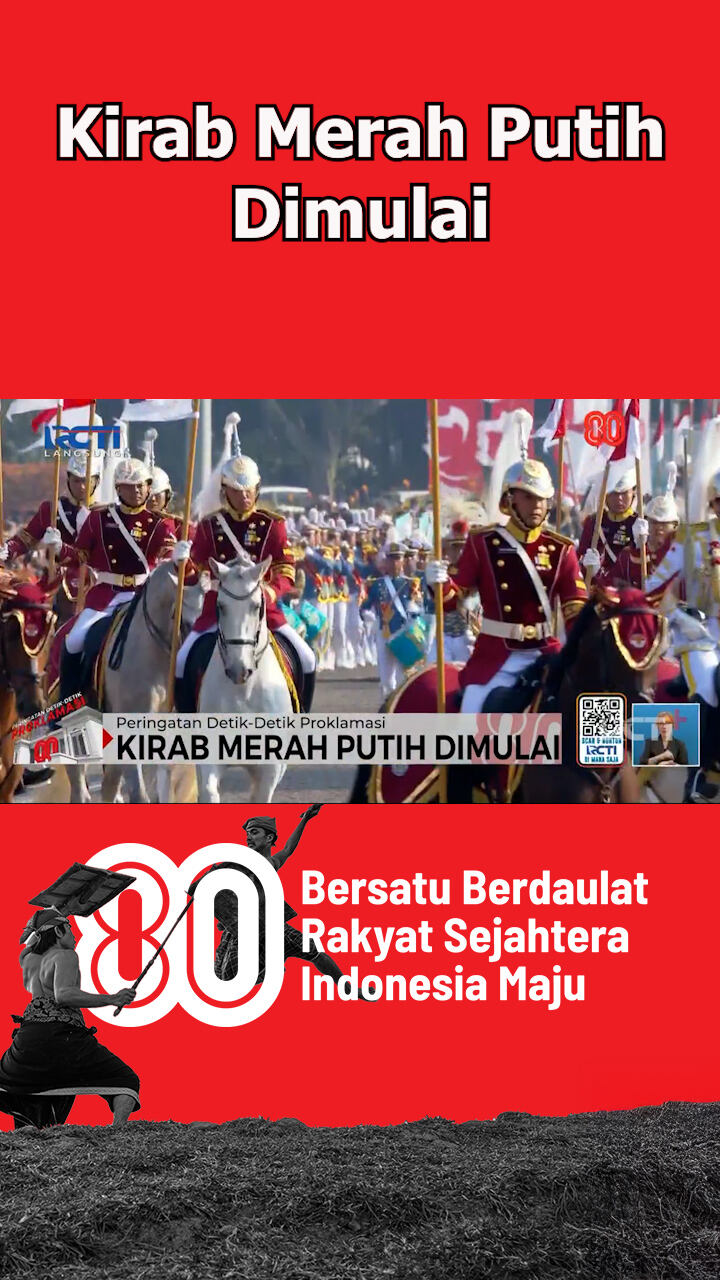 Kirab Merah Putih Dimulai