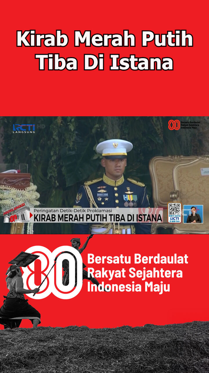 Kirab Merah Putih Tiba Di Istana