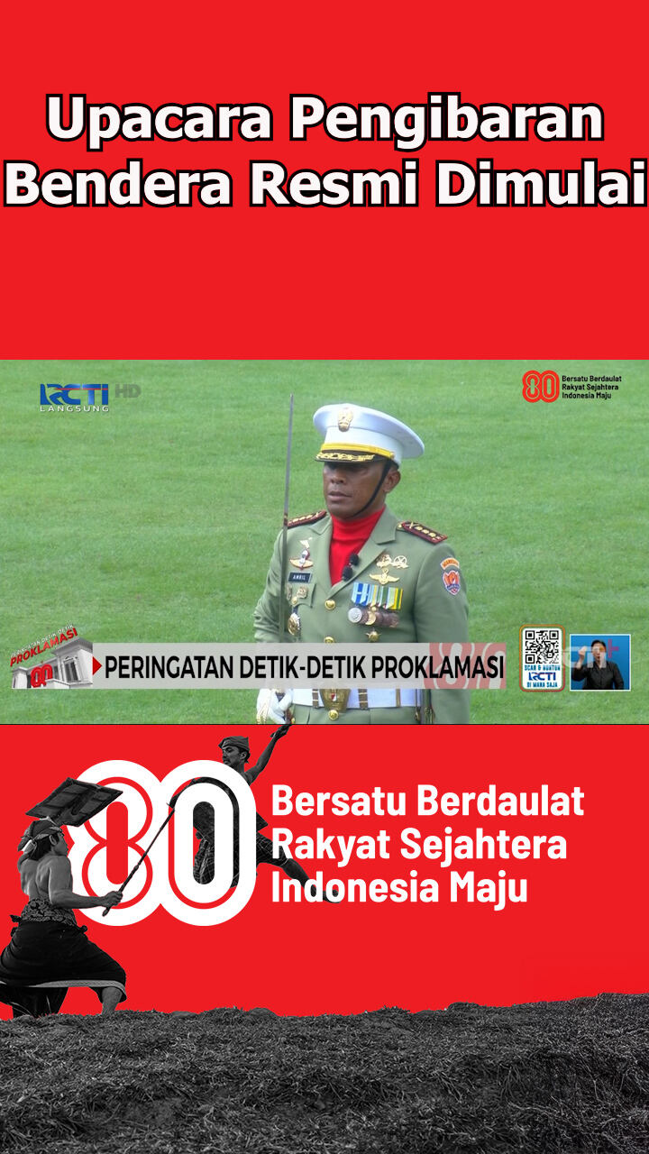 Upacara Pengibaran Bendera Resmi Dimulai