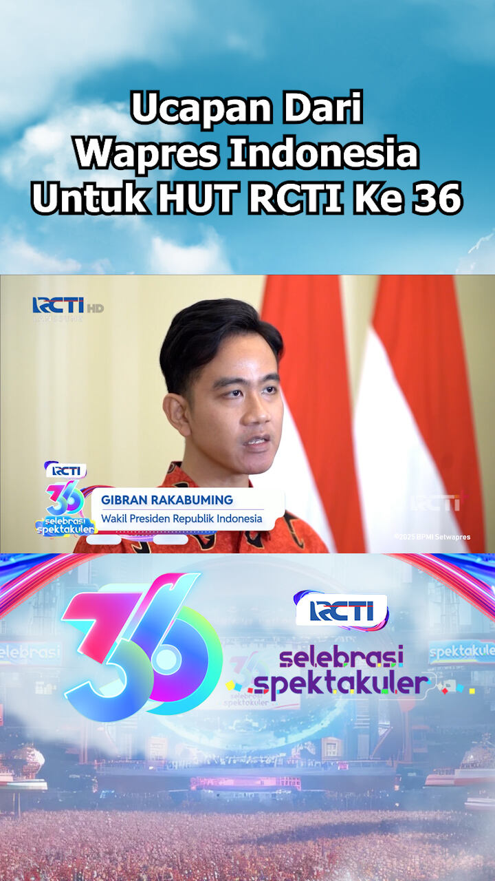 Ucapan Dari Wapres Indonesia Untuk Hut Rcti Yang Ke 36