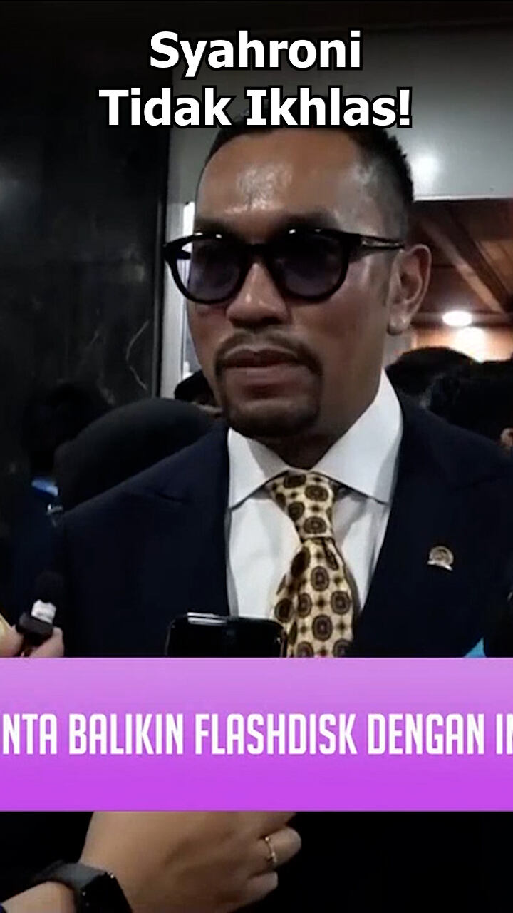 Syahroni Tidak Ikhlas