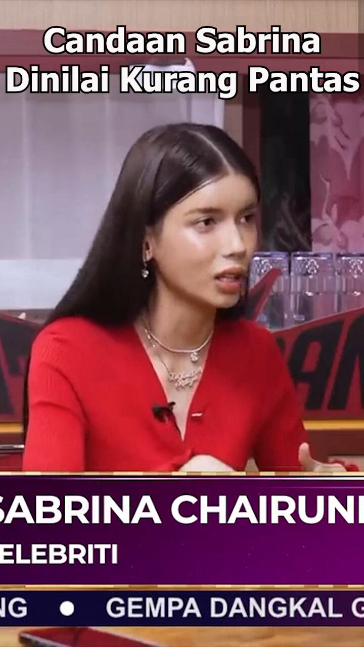 Candaan Sabrina Dinilai Kurang Pantas