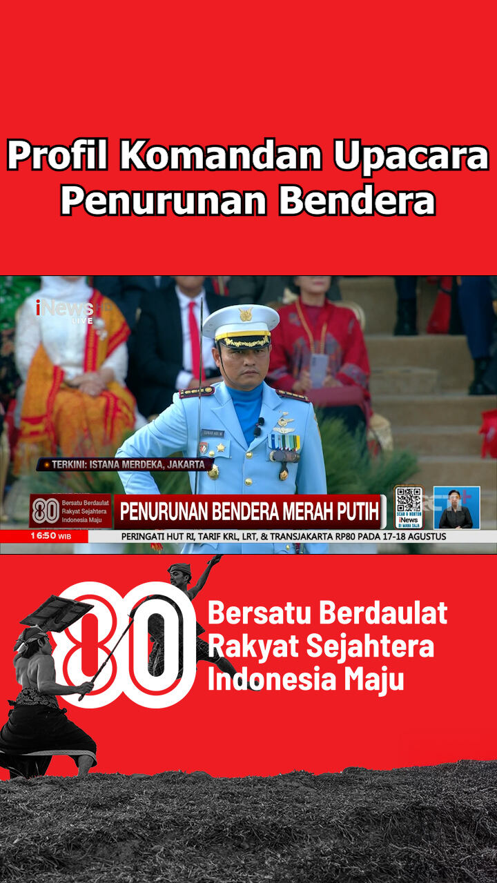 Profil Komandan Upacara Penurunan Bendera