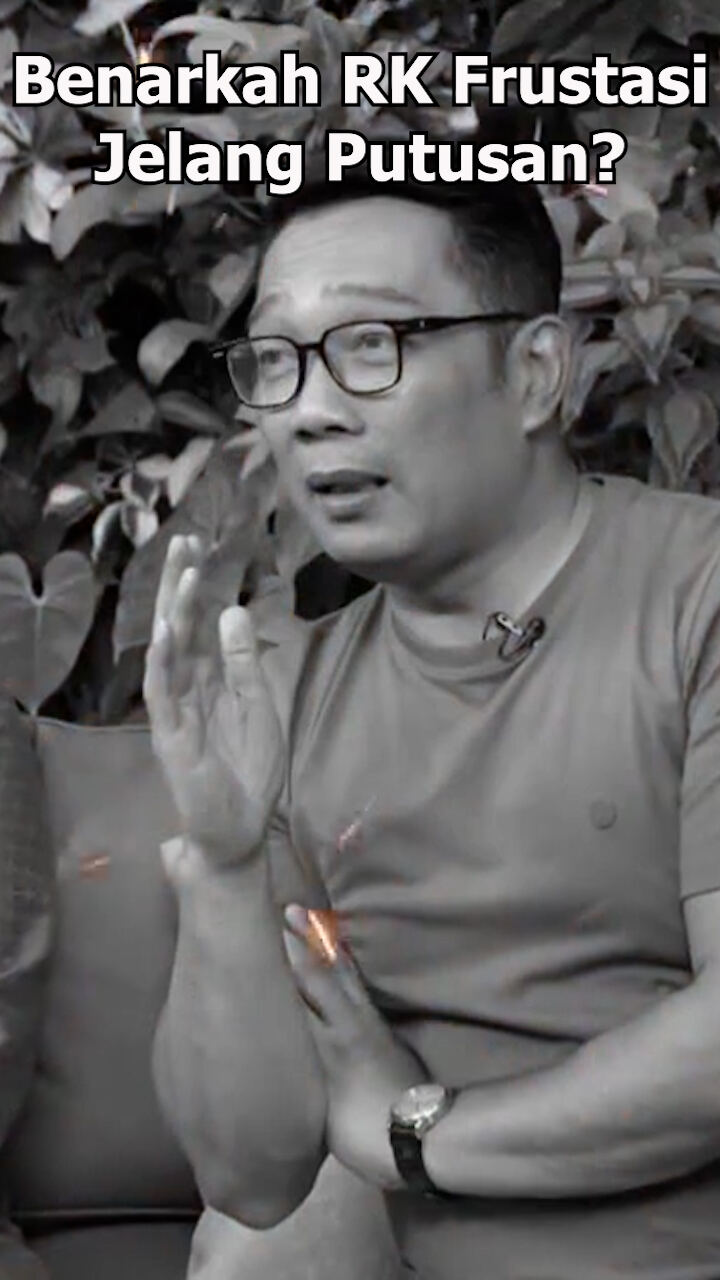 Benarkah Rk Frustasi Jelang Putusan