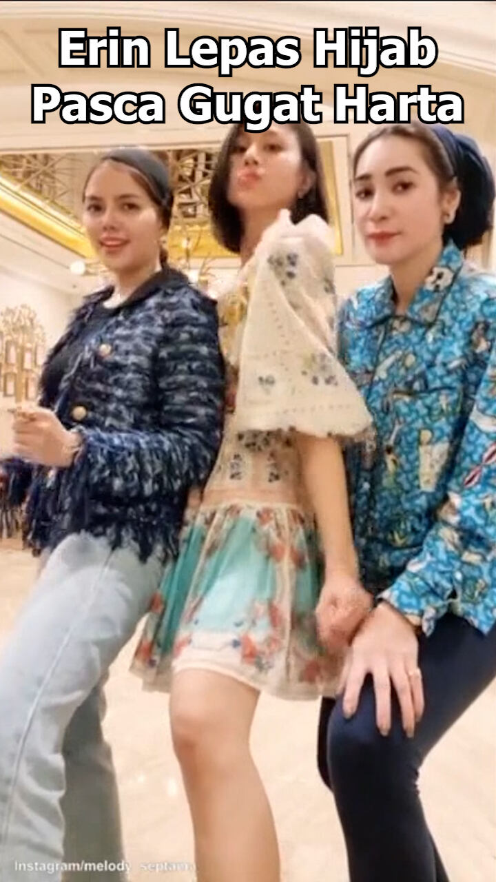 Erin Lepas Hijab Pasca Gugat Harta