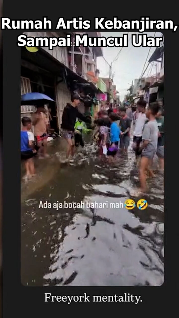 Rumah Artis Kebanjiran Sampai Muncul Ular