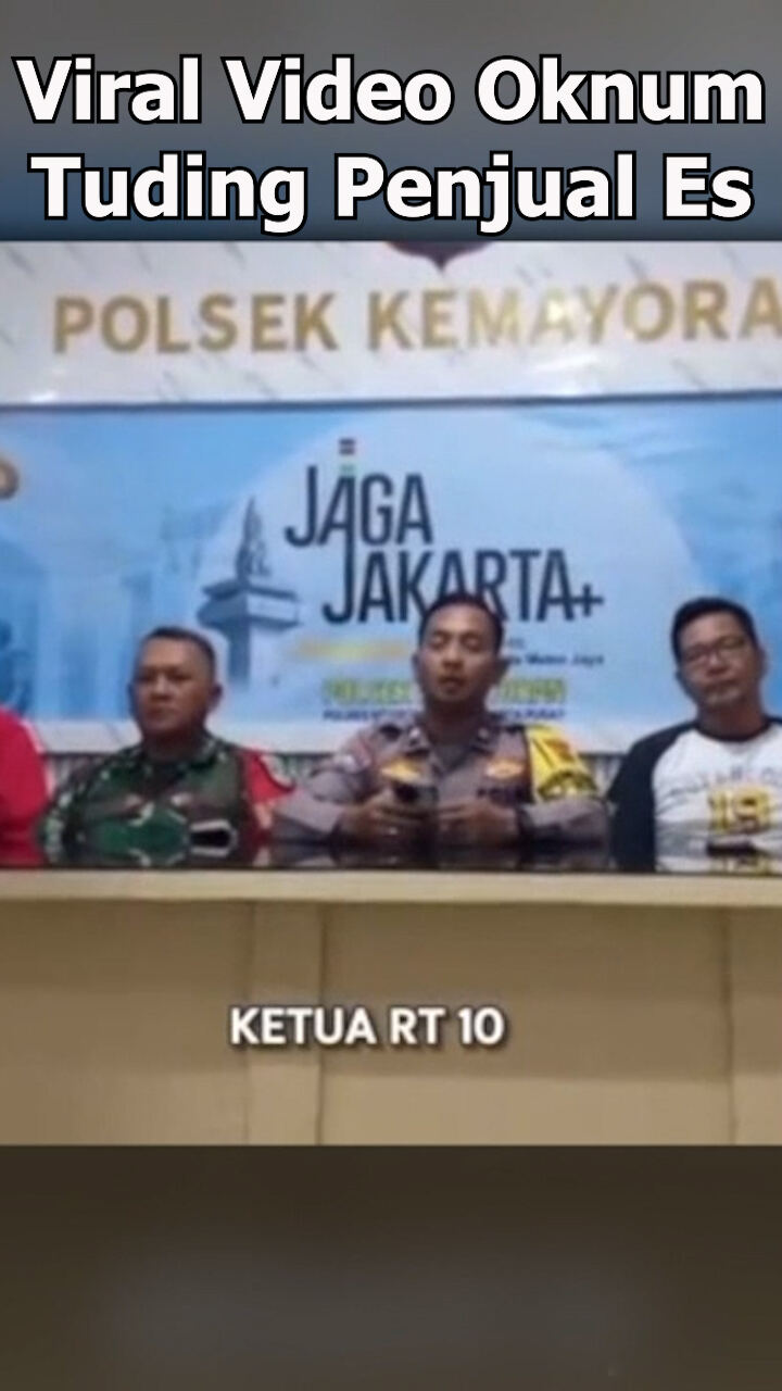 Viral Video Oknum Tuding Penjual Es