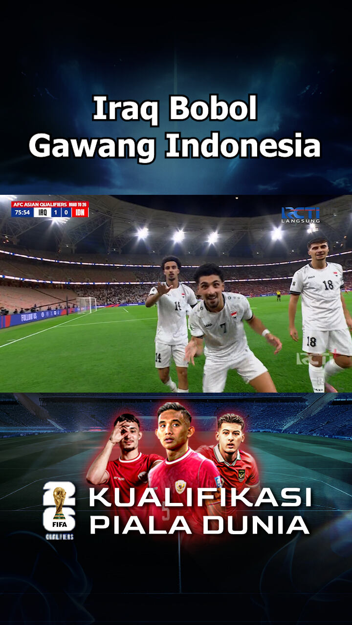 Iraq Bobol Gawang Indonesia