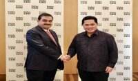 Menteri BUMN Erick Thohir bertemu dengan Gautam Adani