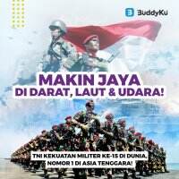 Makin Jaya di Darat, Laut dan Udara! TNI Kekuatan Militer Ke-15 di Dunia, Nomor 1 di ASEAN