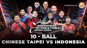 Indonesia International Open 2024 10-Ball Chinese Taipei (Ko Pin Yi) vs Indonesia (Rudy Susanto BCS)