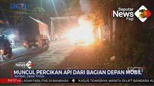 Minibus Tiba-Tiba Terbakar
