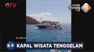 Kapal Wisata di Labuan Bajo Tenggelam