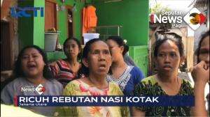 Ricuh Pembagian Nasi Kotak Di Plumpang