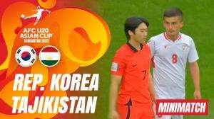 Minimatch Korea Republic vs Tajikistan