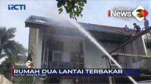 Rumah Berlantai Dua Terbakar