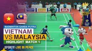 Highlight Badminton Ganda Putra Sea Games Cambodia 2023 Vietnam Vs Malaysia