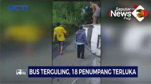 Bus Terguling Di Banyumas