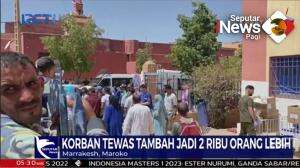 Evakuasi Korban Gempa Maroko