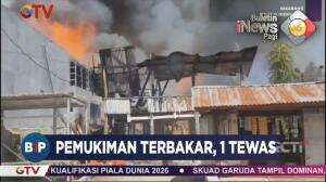 Pemukiman Terbakar, 1 Tewas