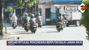 Nekat Lawan Arah Menghindari Razia