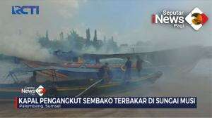 Kapal Pengangkut Sembako Terbakar