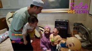 Bikin Lucu! Kenzo Cemburu Papa Baim Main Sama Cipung