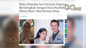 Konten Christian Sugiono Selingkuh Hanya Hoax?