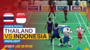 Highlight Badminton Ganda Putra Sea Games Cambodia 2023 Thailand Vs Indonesia