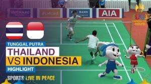 Highlight Badminton Tunggal Putra Sea Games Cambodia 2023 Thailand Vs Indonesia