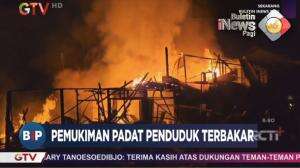Permukiman Padat Penduduk Terbakar