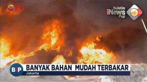 Kebakaran Pabrik Plastik di Jakarta