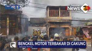 Bengkel Motor Di Cakung Terbakar