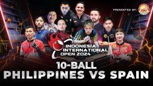 Indonesia International Open 2024 10-Ball Philippines (Carlo Biado) vs Spain (Francisco Sanchez Ruiz)