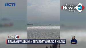 Wisatawan Terseret Ombak Pantai