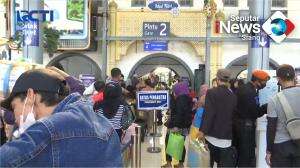 Arus Mudik Stasiun Pasar Senen Masih Tinggi