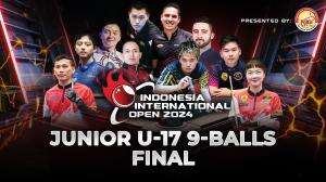 Indonesia International Open 2024 Junior U-17 9-Balls Final Indonesia (Albert Januarta) vs Indonesia (Brian Axel Ferdian)