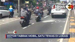 Kecelakaan Motor Menabrak Minibus