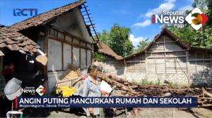 Rumah Dan Sekolah Diterjang Angin Puting Beliung