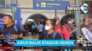Arus Balik Mudik di Stasiun Senen