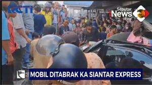 Mobil Ditabrak Kereta Api Siantar