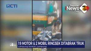 Rem Blong, Truk Tabrak Motor dan Mobil