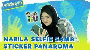 Nabila Selfie Sama sticker Panaroma