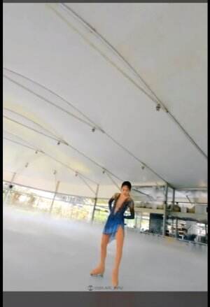 Michelle Edgina Axille's on ice performance