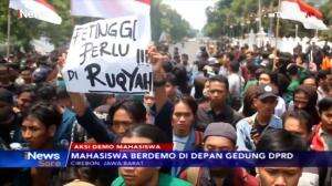 Massa Mahasiswa dari Sejumlah Universitas Mulai Tinggalkan Kawasan Gejayan