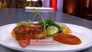Ikan Panggang Dengan Bulgur Dan Sambal Merah Ala Jerry - MasterChef Season 7