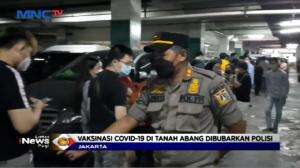 Antrean Vaksinasi COVID-19 Pedagang Tanah Abang Dibubarkan