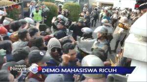 Aksi Dorong Mahasiswa Di Bandung